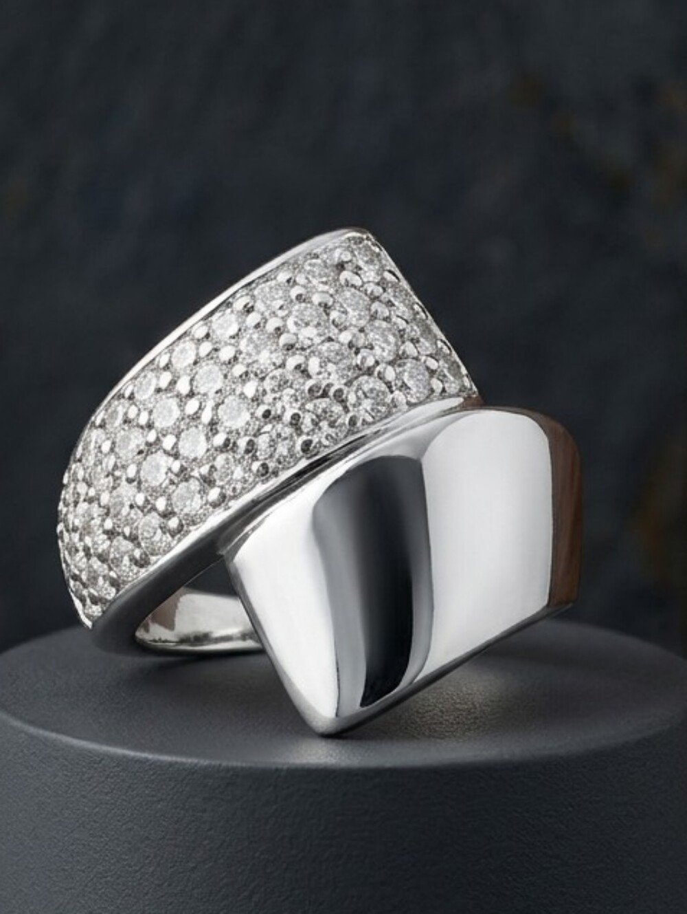 Sterling silver bypass Ring 6.25